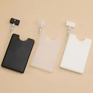 5pcs Card-Shaped Fine Mist Spray Bottles - Portable Plastic Atomizer for Perfume, Hand Sanitizer, and Fragrance - Travel-Friendly Hydration Sprayer, Portable Humidifier | Compact Sprayer | Plastic Construction