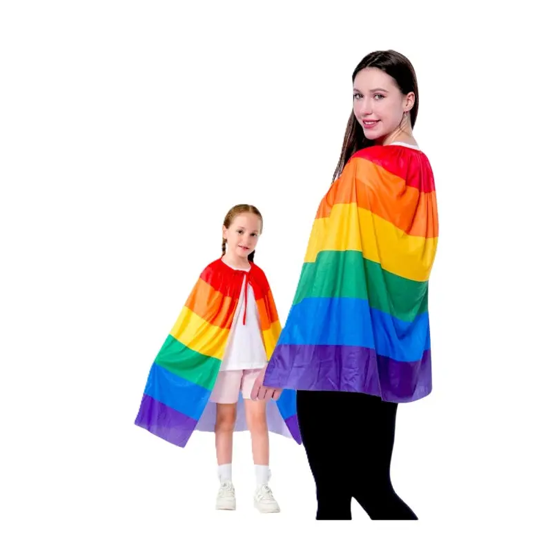 Pride Rainbow Flag Cape - 30" - Superhero - Sports - Costume - Unisex - One Size