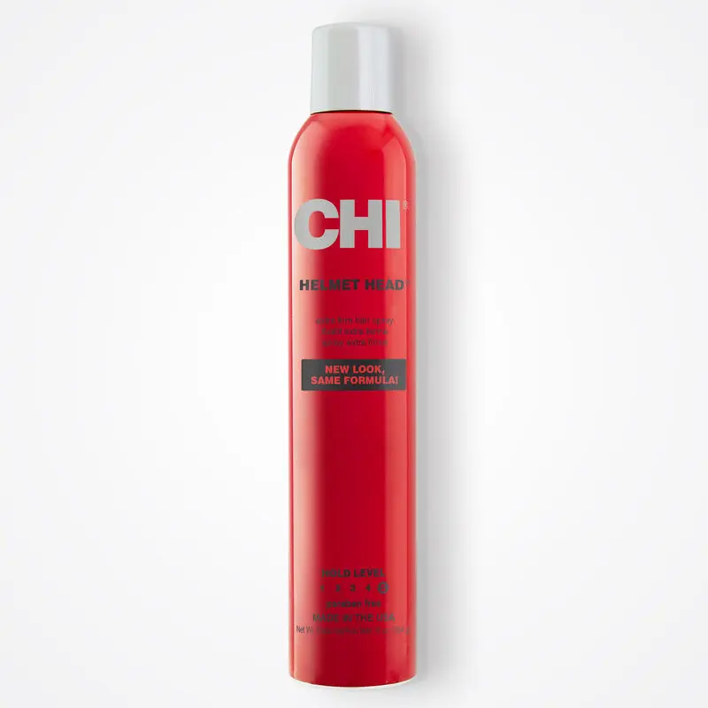 CHI Haircare Helmet Head Hair Spray, Extra Firm Strong Hold Finishing Spray, Fragranced & Paraben Free, Unisex Beauty Products, 10oz, Styling Finish