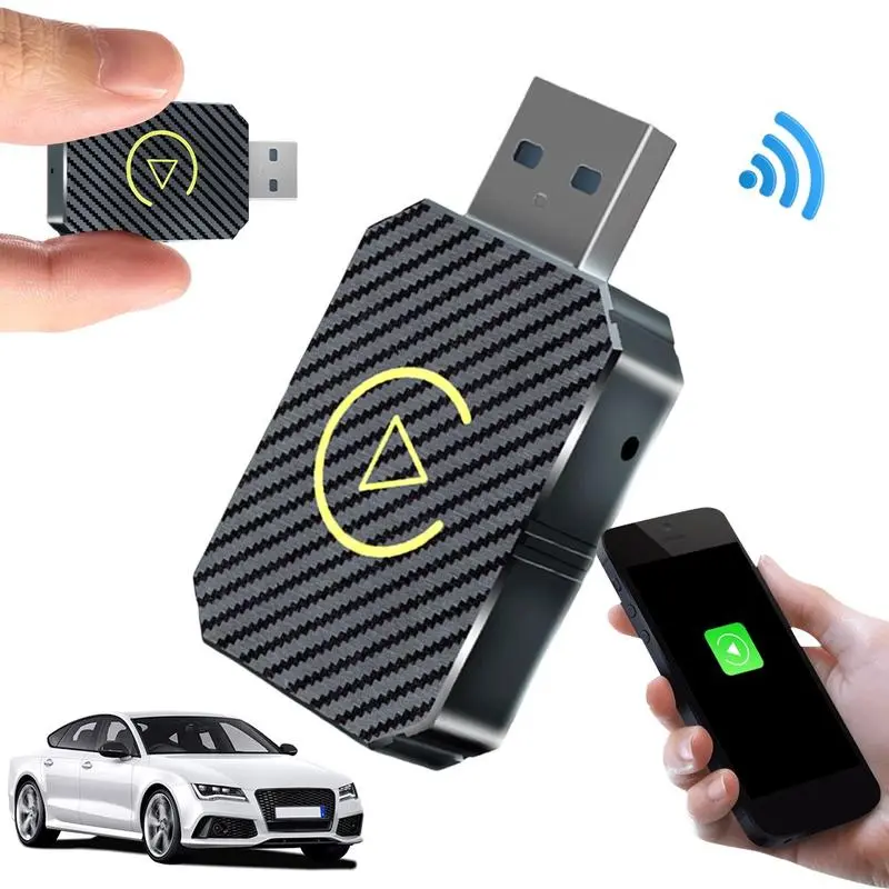 Mini Wireless Androld Auto & CarplayWireless Adapter,2 in 1, Switch from Wired toWireless, Dongle for Cars With AA & Carplay,Plug and Play