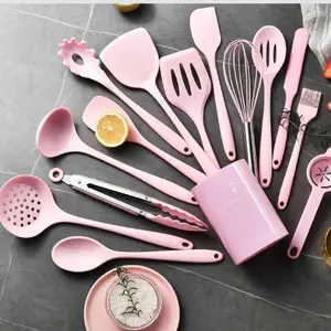 Silicone Kitchen Utensils Set, Silicone Cooking Spoon, 15pcs/set Non-stick Cooking Utensils Set, Heat Resistant Cooking Utensils Set, Kitchen Accessories