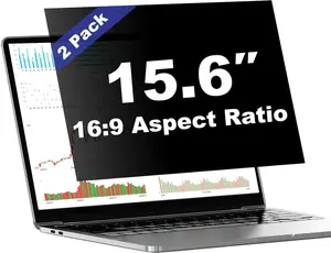 Pozlle [2 Pack 15.6 Inch Laptop Privacy Screen Shield for 16:9 Widescreen Laptop Monitor - Anti-Glare Blue Light Privacy Filters and Anti Spy Privacy Screen Protector Film