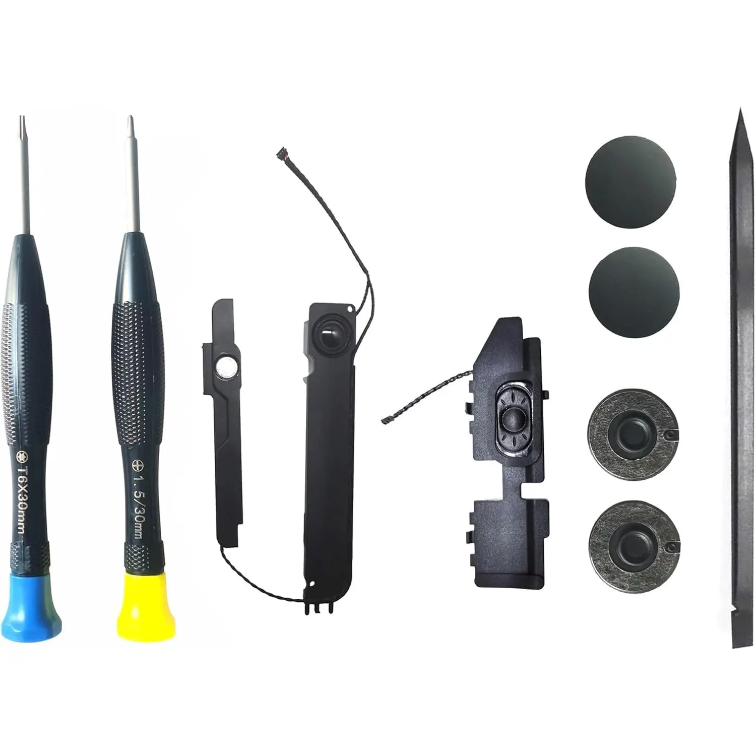 Left-and-Right Balanced Stereo Speaker Set - 18x2cm High Quality Materials Audio Repair Parts for 13-in Laptops, Plug-and-Play Direct-Replaceable Built-In Components for Calls, Personal DIY, Video, Music Players, Avoids Distorted Audio Issues, Durable, Fo