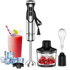 ODIFORGO 1800W immersion blender 4-in-1 Handheld Mixer – Powerful Ice Crush, Blending, Chopping, Mixing, Pureeing & Whisking for Frozen Fruit Smoothies, Whipped Cream, Baby Food, Soups & Dips summerwins