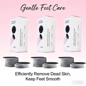 Electric Foot File Replacement Sandpaper Discs Set, Foot File Tool, 180pcs Reusable Pedicure Grinding Plates, Round Disks for Callus Removal