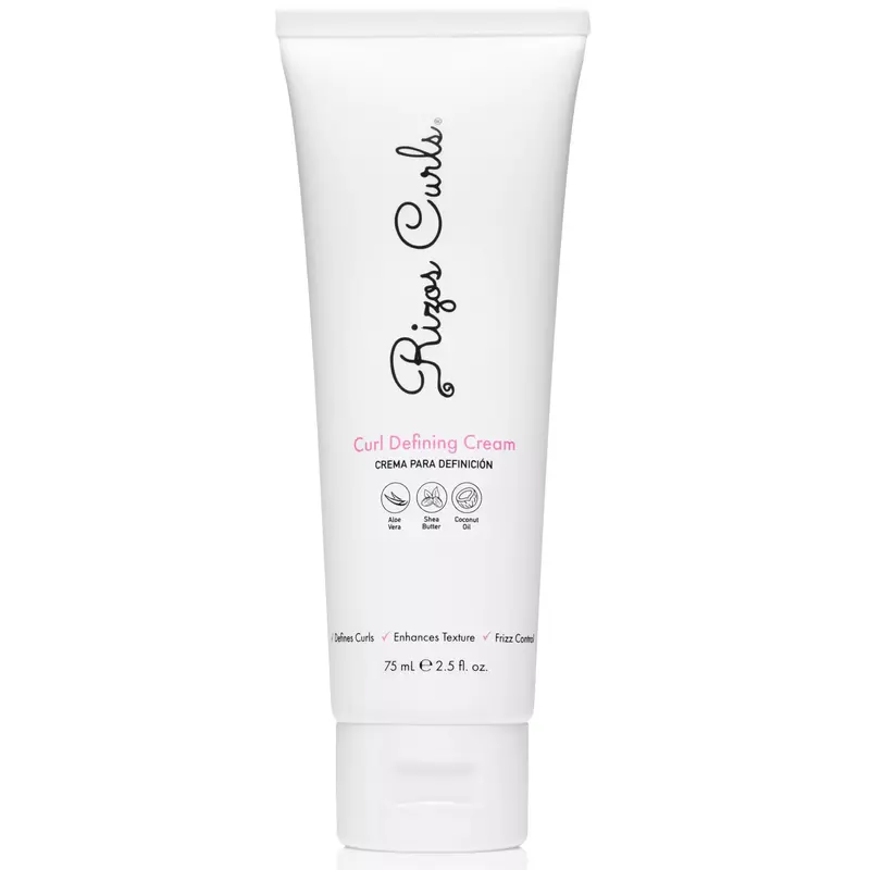 Rizos Curls Travel Size Curl Defining Cream - 75ml - Coconut & Shea - Haircare - Frizz Reduction - Ideal for Enhancing Curls