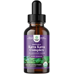 Nature's Craft Kava Kava Complex Liquid Drops - 100% Organic Relax Calming Tonic for Stress Relief & Better Sleep Healthcare Supplement