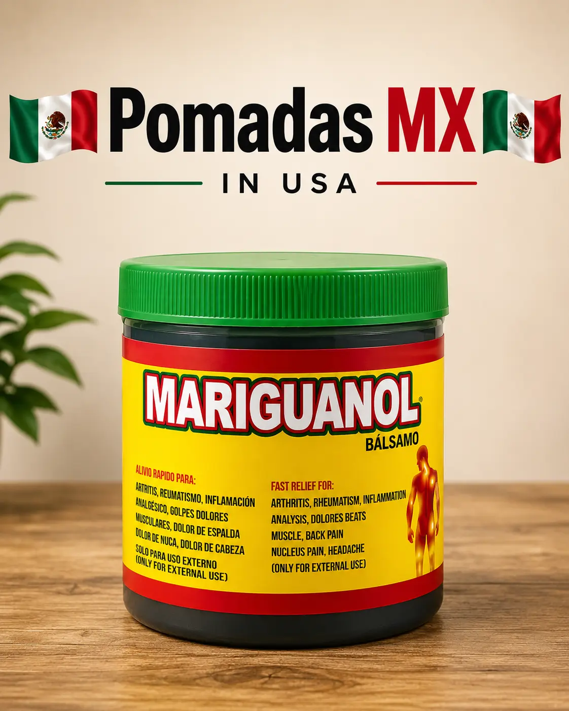 1 Green Mariguarol Extra Strength Balm 250G Fast Acting Moisturizers
