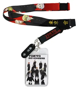 Tokyo Revengers Manga Anime ID Badge Holder Lanyard Keychain Lanyard w/ Rubber Pendant