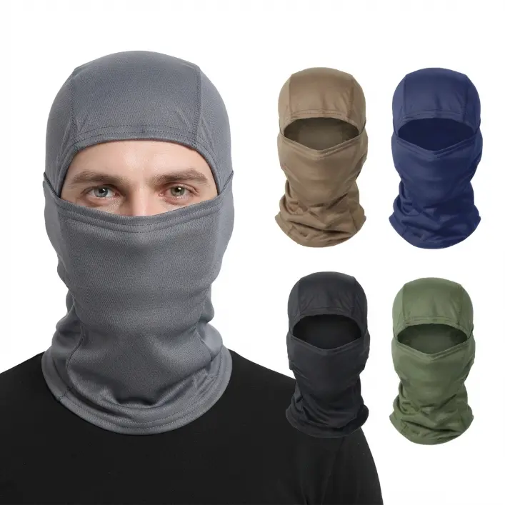 5-Piece Balaclava Pack, Unisex Micro Mesh Face Masks for Sun Protection, Breathable Polyester Fibre Outdoor Wear, 1 Size Fits Most