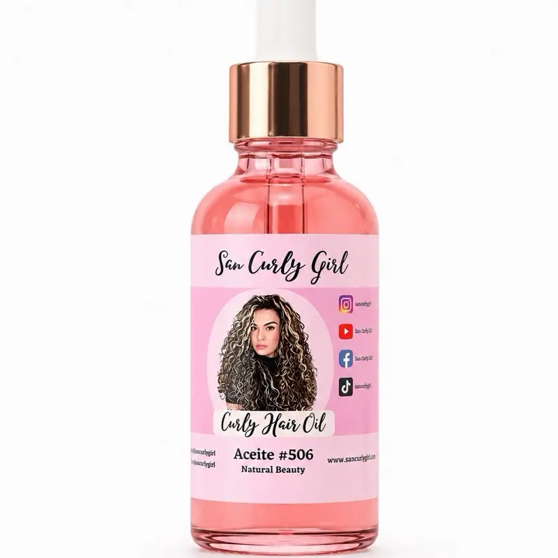 Sancurlygirl Curly Hair Oil Alcohol Free - Nourishing Hydration for Curls, Controls Frizz, Enhances Shine, Gentle Formula, Moisturizing Haircare