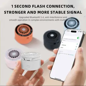 Wireless Inductive Audio Speaker Magnetic Mount (with Aromatherapy Diffuser) 3-in-1 Phone Holder, 360° Adjustable Mobile Tablet Stand Gift, Bluetooth Speaker for Desk and Travel subwoofer speaker Stereo Connection Smartphone Black