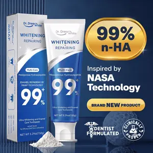 Dr.DreamWhite 99% Nano-Hydroxyapatite Toothpaste for Whitening and Enamel Repair, Anti-Sensitivity, Multi Care & Color Correction Duo