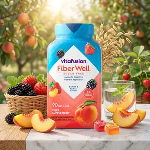vitafusion Fiber Well Gummy Vitamins - Supports Digestive Health & Regularity - Sugar Free - 90 Count