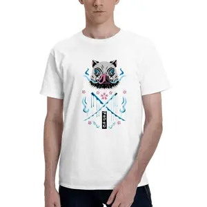 Inosuke Hashibira with his sword Dual Serrated Nichirin Katanas shirt, Sweatshirt & Hoodie, Demon Slayer t-shirt, Anime lover t-shirt graphic tees