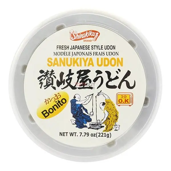 SHIRAKIKU Japanese Udon Noodles Bowl - Bonito Flavor 221g | Authentic Japanese Instant Noodles SHIRAKIKU Japanese Udon Noodles Bowl - Bonito Flavor 221g | Authentic Japanese Instant Noodles
