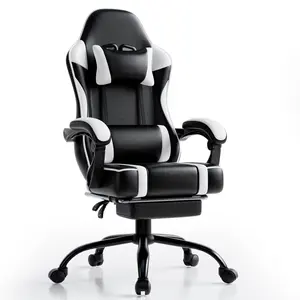 【Bellemave】Racing Video Backrest and Seat Height Recliner Gaming Office High Back Computer Ergonomic Adjustable Swivel Chair, Without footrest