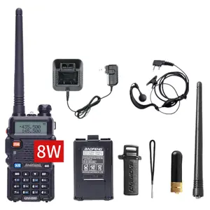 BAOFENG UV-5R 128 Channels 8W High Power Transmitting and Receiving VHF UHF Dual Band Ham Radio Handheld Walkie Talkie Radio Walkie Talkies