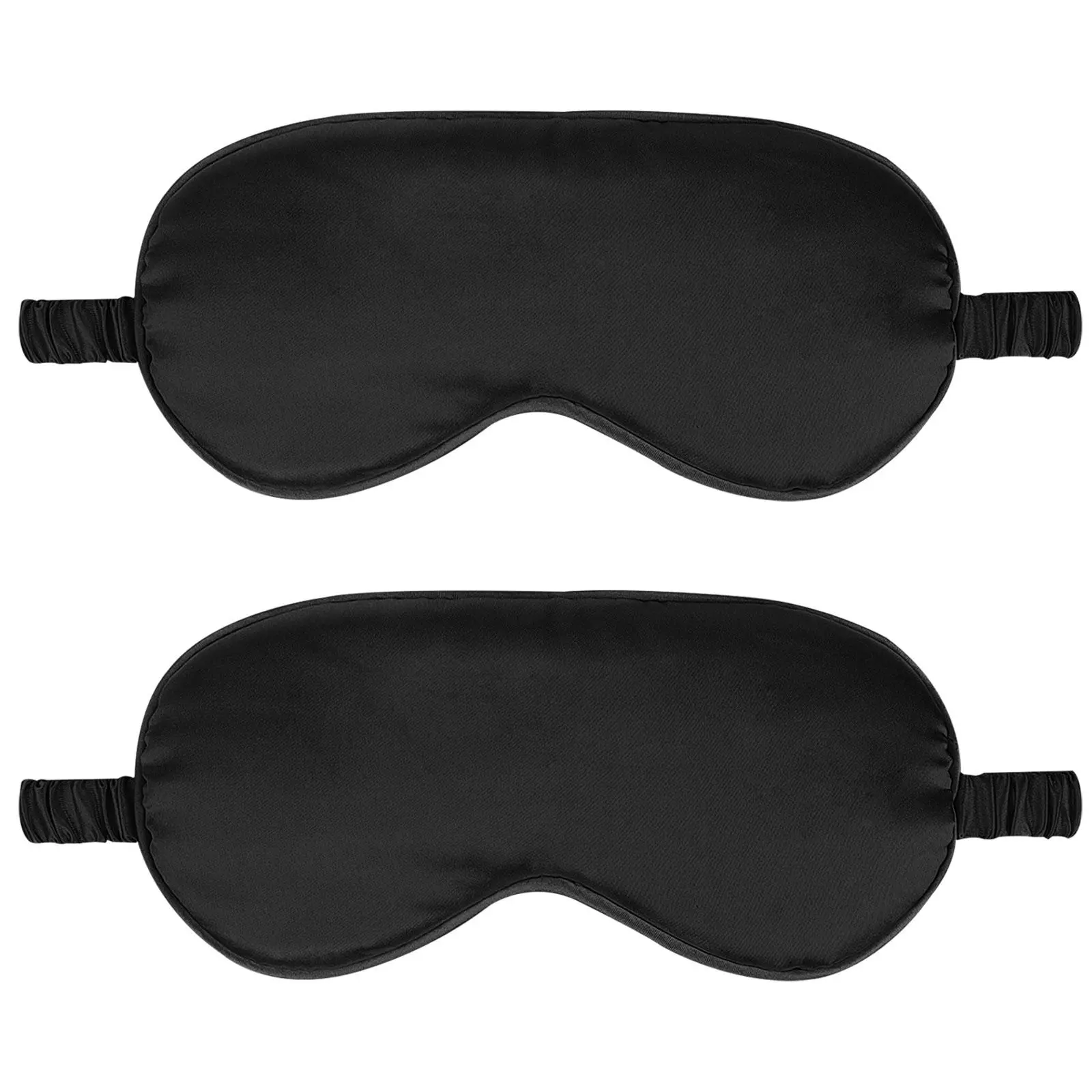 2-Pack Silk Sleep Mask, Elastic Eye Mask for Night Sleep, Travel, Naps, Comfortable Light-Blocking Design, Ideal for Restful Slumber, Sleeping Mask, Eye Covers for Sleeping