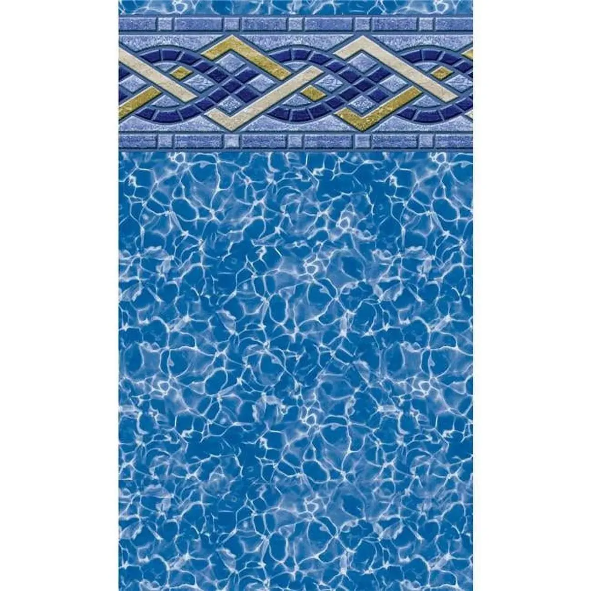 GLI Pool Product 24 ft. Round Brighton Prism 52 in. 20 Gauge Uni-Bead Above-Ground Pool Liner for Steel Walls, Long-Lasting, Pool Liners