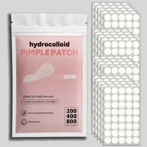 360/720pcs Clear Round Acne Patches, Invisible Dot Stickers for Covering Pimples & Small Facial Blemishes, Clean Transparent Design, Assorted Sizes, Blends Before or After Makeup, Easy-Carry Pack