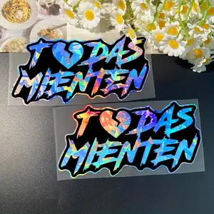 1PC TODAS MIENTEN Motorcycle Sticker, Decal Sticker, Waterproof Vinyl Sticker, Suitable for Motorcycle Side Panels, Fuel Tanks, Helmet Cases, Car Windows, Very Suitable for Smooth Surfaces