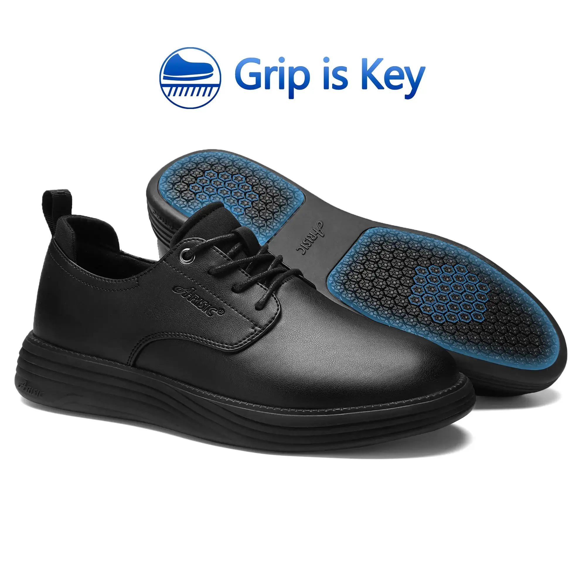 Men's Slip-On Walking Shoes, Non-Slip, Waterproof, Oil-Resistant, Lightweight for Food Service Kitchen Chef Use white gum