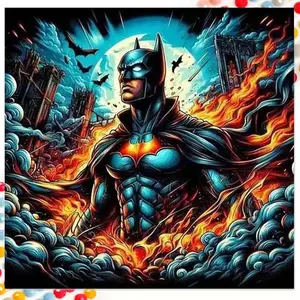 1 DIY diamond painting kit, 5D diamond art set, DIY decoration, superhero diamond painting set with full drill, mosaic, diamond art, DIY art home decor, suitable for Christmas.