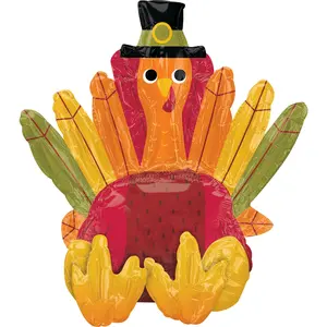 Festive Thanksgiving Turkey Foil Balloon