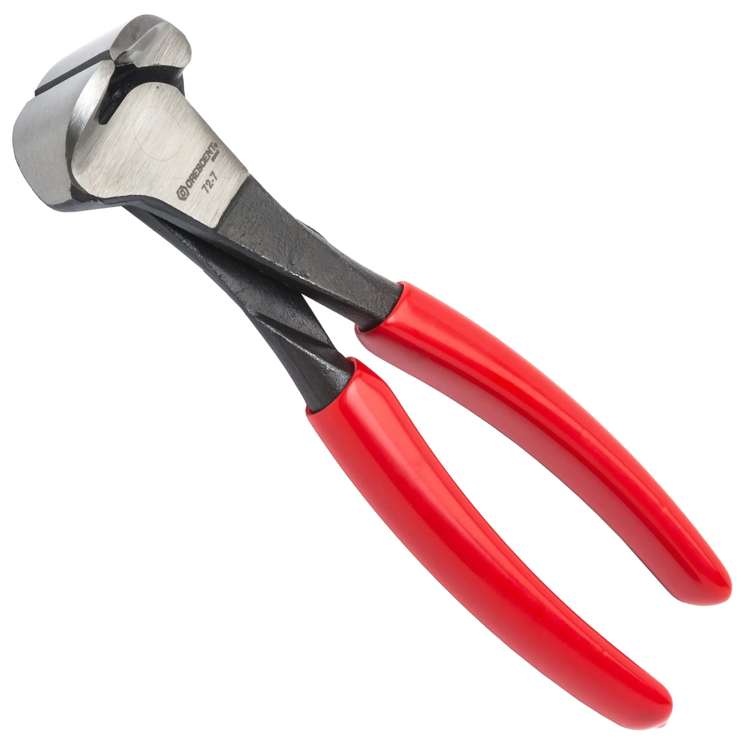 Crescent 7-1/4" Heavy Duty End Cutting Nipper Pliers, Tool with Dipped Handles, Hardware (727CVN)