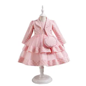 Girl Princess Dress Elegant Tiered Gown All Season Style Perfect for Birthday Party Wedding Holiday Celebration Halloween and Christmas Outfits，mothersdaygift