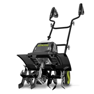 Sun Joe Electric Garden Tiller Cultivator, Steel Tines, 15 Amp, 15.7", TJ605E