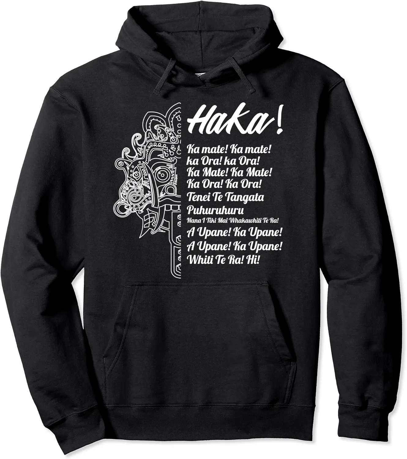 New Zealand Maori Haka Rugby Ka Mate Pullover Hoodie - Hufsakha Shop 82B0CPPZW28V