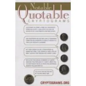 USED Book - Notable Quotable Cryptograms by Cryptograms.org (Paperback) - english