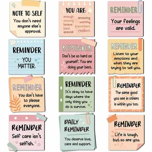 12pcs Inspirational Magnets Fridge Magnets Daily Reminder Affirmations Fridge Magnets Decal Positive Affirmations Encouragement Gift Home Kitchen Office Decor Whiteboard Stickers Christmas Present Refrigerator Decorating Magnet