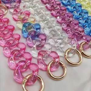 Bold & Vibrant Acrylic Resin Clasp - Versatile for Bags, Phone Chains & Wallet Decorations