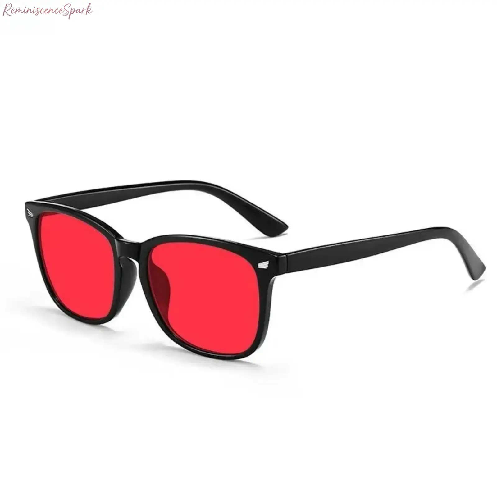 Red Lens Blue Light Glasses with Dual AR Coatings, 99.9% Blue & Green Light Blocking, Anti-Fatigue Eye Protection, Ideal for Nighttime Use, Gaming, Glasses Blue Light