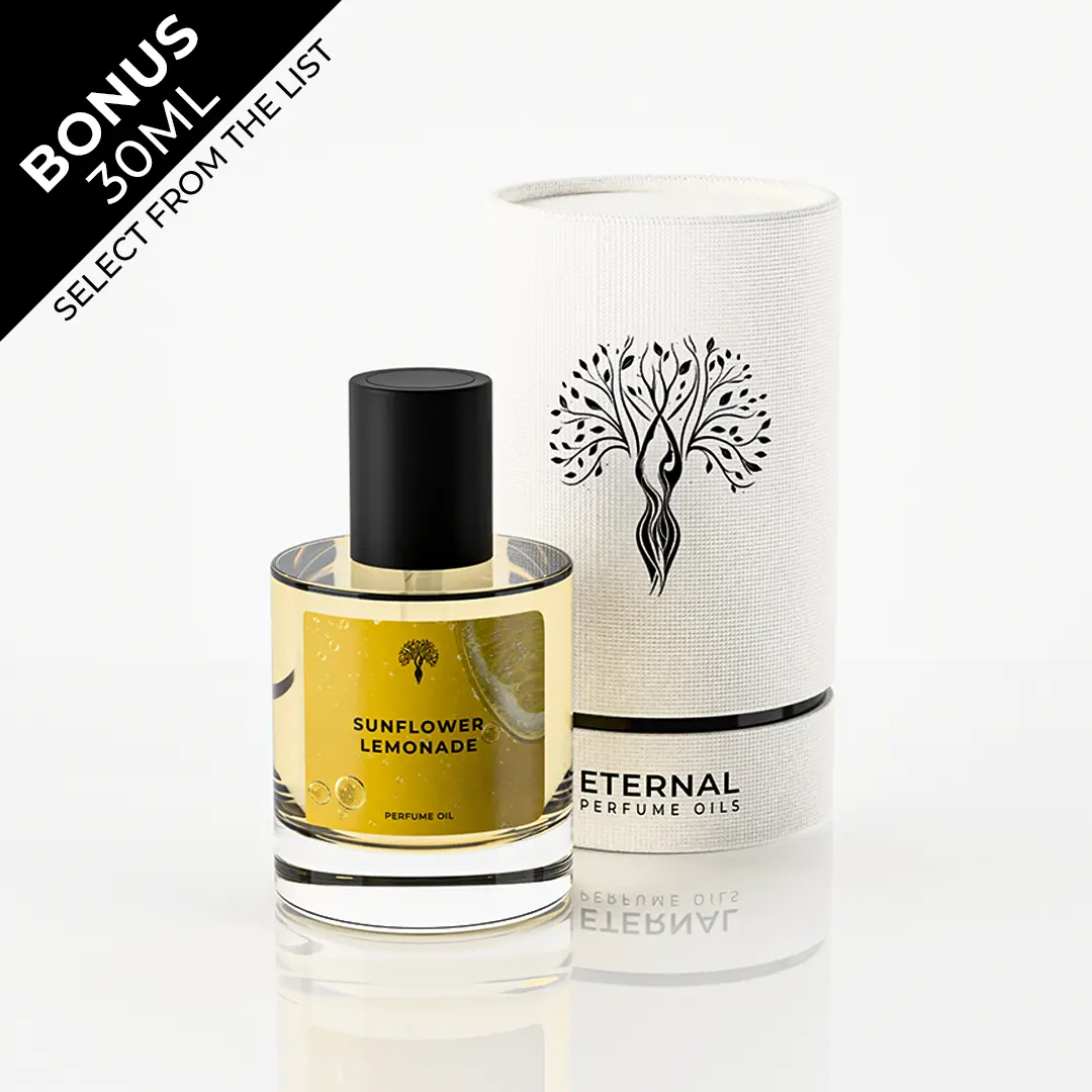 Eternal Perfume Oils - Sunflower Lemonade Perfume Oil for Men & Women | 50ml with Bonus 30ml Bottle of Your Choice