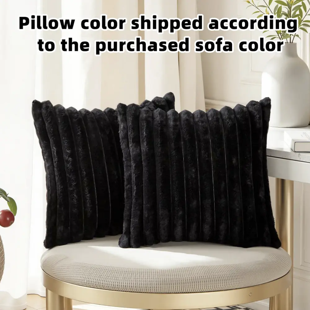Free Gift Pillow (Shipped to match your sofa color) Squishy marshmallow-style plush cushion, ultra-soft fuzzy texture for cozy home use and relaxation. Perfect for lounging and napping to ease your stress, also works as a decorative sofa pillow.
