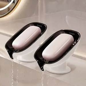 1pc Renter-Friendly Suction Cup Soap Dish, No-Drill Wall Mounted Soap Holder for Bathroom Shower and Bathtub