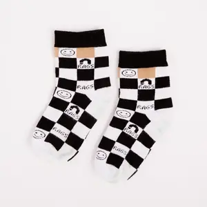 Kids Full Check Crew Socks - Comfortable, Soft and Breathable, Ideal for Everyday Wear