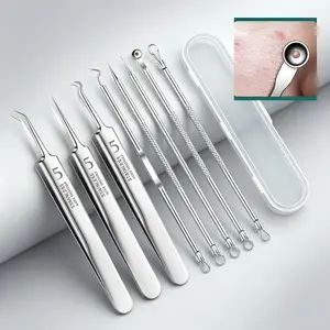 Stainless Steel Blackhead Cleansing Tool Setwith Precision Acne Removal Tweezers, FacialCleansing Tools, Blackhead Extractor Tool, SkinCare Tools for Women & Men, BlackheadRemover Kit