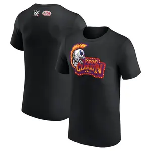 Men's Black Psycho Clown Mohawk Skull T-Shirt Professional Wrestler Tee For Man And Woman Unisex T-Shirt, Hoodie Cotton Menswear
