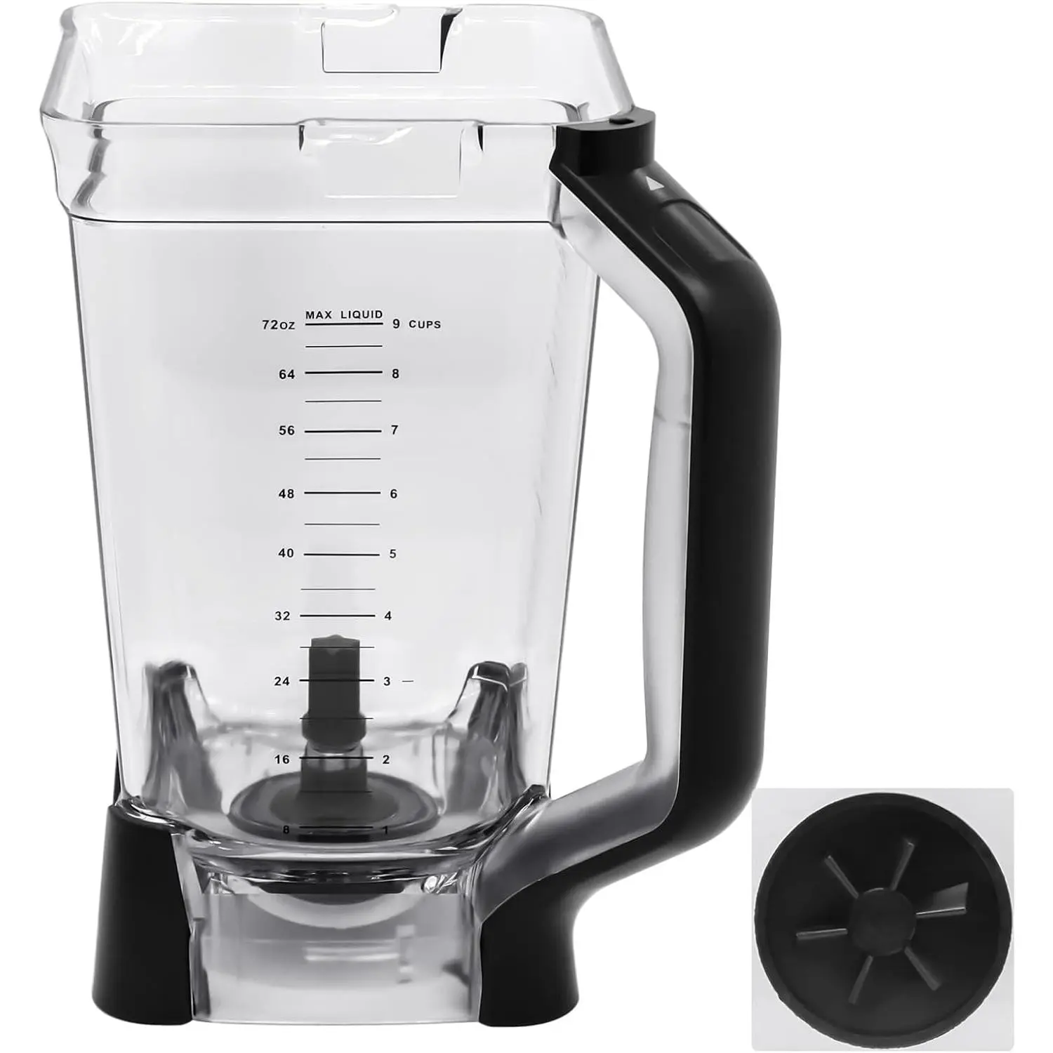 Replacement Pitcher 72 oz XL Compatible with Ninja Blender ( Model) BL610, 72oz Crushing Pitchers Replacement for Ninja BL710WM BL710WMC CO610B CO650B CT610