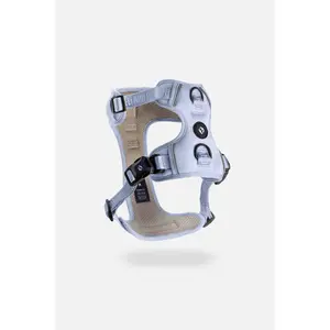 Fei and Eve Cloud MagEase Dog Harness | Patented Magnetic Buckles | Reflective | 3-Point No-Pull Control | Breathable Mesh | Adjustable Fit