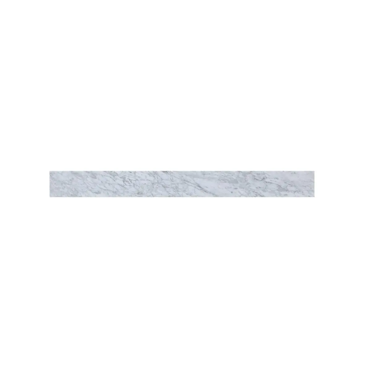 212 MAIN 42in x 0.75in x 4in Marble Frame Carrara White Backsplash - Mold-Proof, Moisture-Proof, Waterproof Indoor Traditional Kitchen Home Improvement Fixture (42" length)