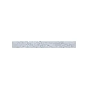 212 MAIN 42 in. Mold-Proof Carrara White Backsplash with Marble Frame, Traditional Home Decor for Kitchen Fixtures