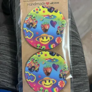 Car coaster Lisa frank | 90’s | nostalgia | car coaster