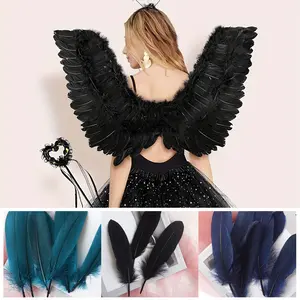 50count Colorful Swan Feather Diy Dream Catcher Materials Sewing Clothing Design Goose Plumes Party Decor Crafts Making 15-20cm