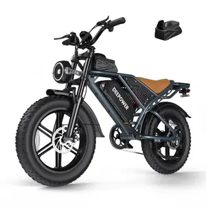 【2026 Gift&DEEPOWER Ebike】Daily Commuter UL2849 30MPH Sprint, 48V 25Ah Quick-Charge Battery,Hydraulic Brakes & 20" Fat Tires"lectric Bike for Adults 1500W Peak，2-Seater 30MPH Full-Suspension Full Suspension Electric bike onMountains/Snow/Sandy